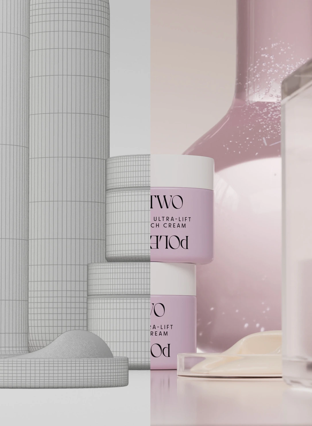 Campaña fotográfica Tratamiento Skincare por Polarizador Estudio, detalle 2