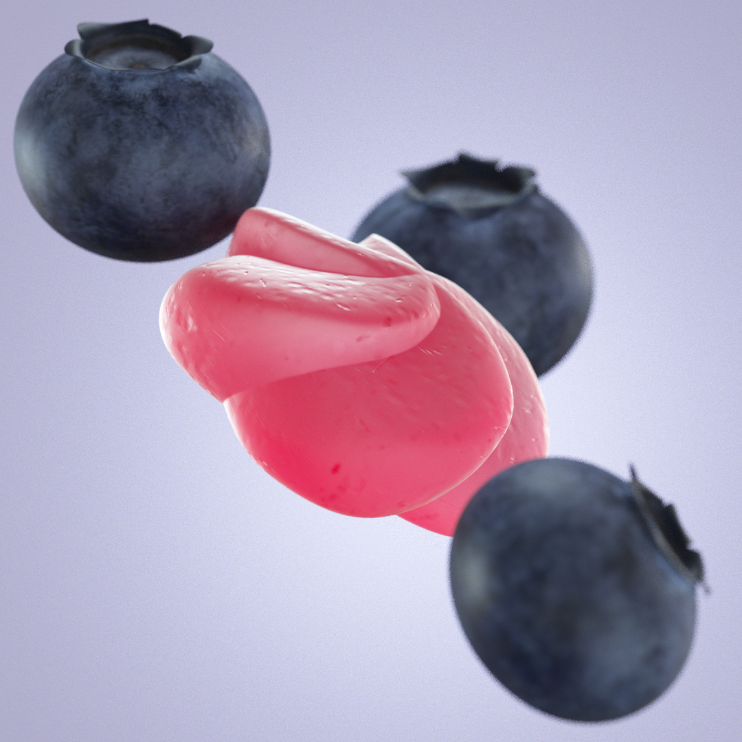 Campaña fotográfia producto 3D Gummies de Jelly Pills por Polarizador Estudio, detalle 2
