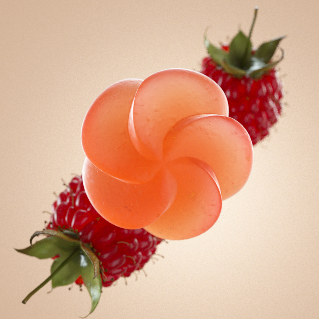 Campaña fotográfia producto 3D Gummies de Jelly Pills por Polarizador Estudio, detalle 1
